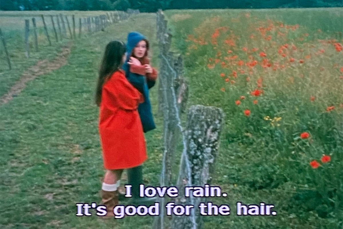 Wet hair wonders rain scenes