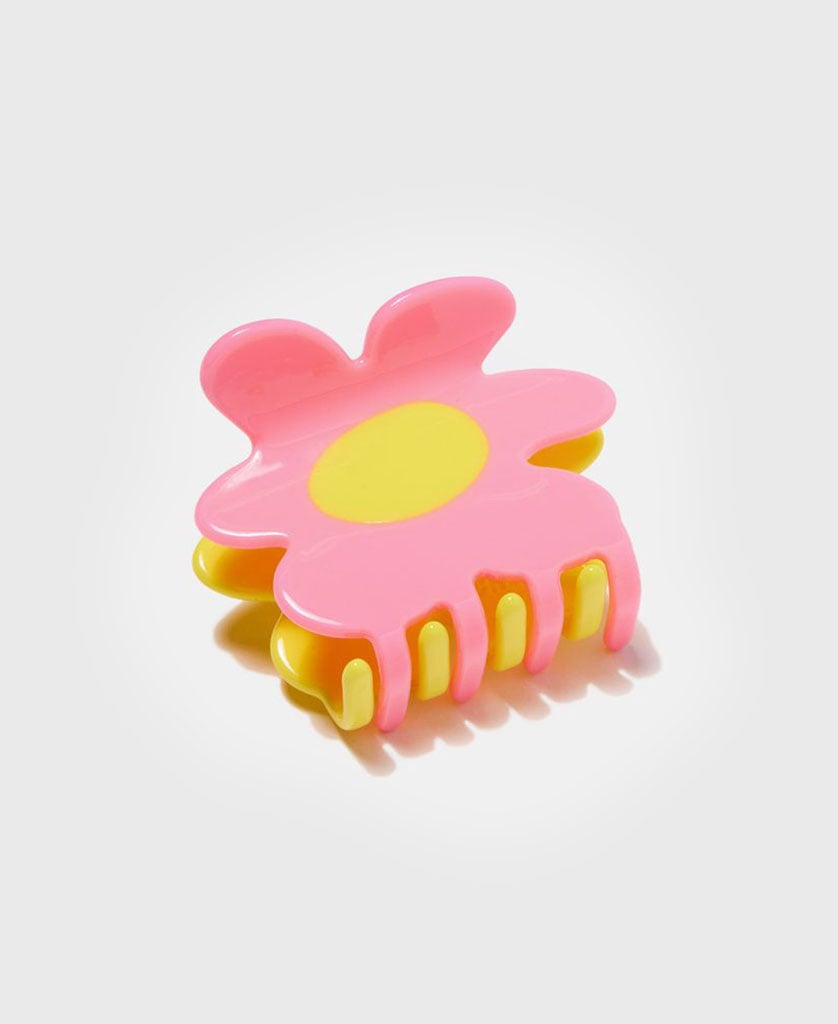 FLOWER CLAW - YELLOW & PINK