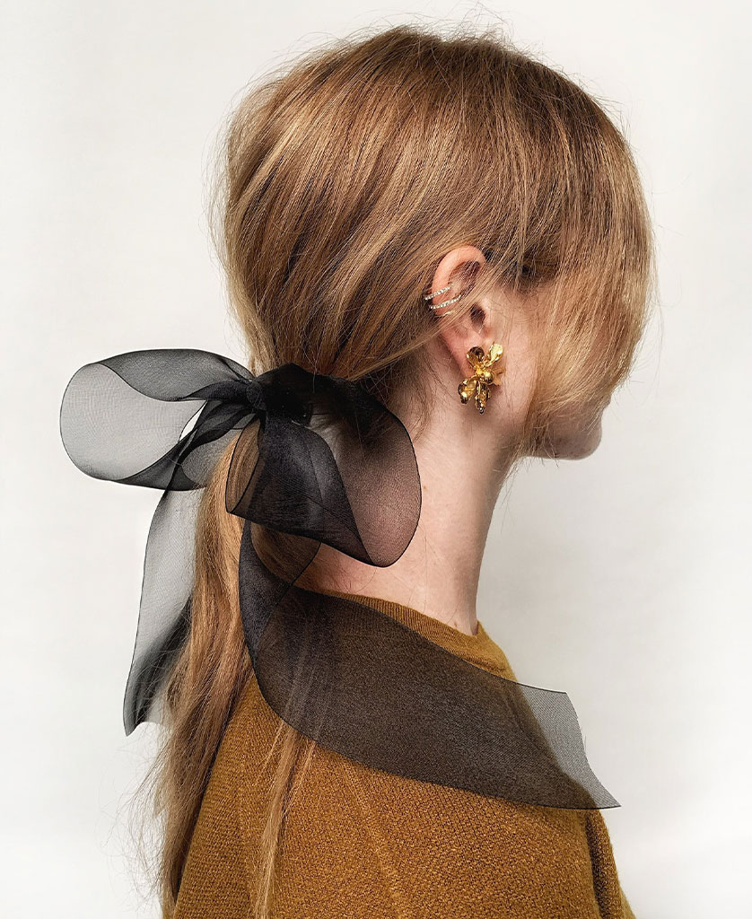 AMY BOW - BLACK