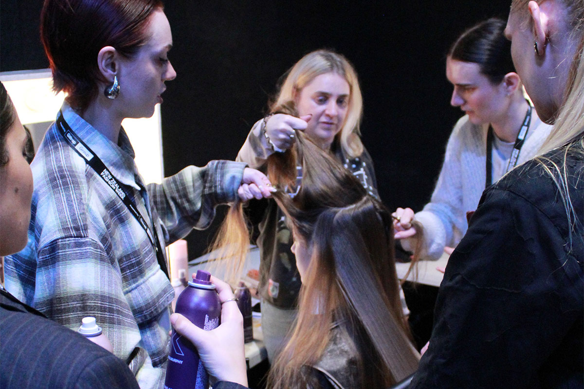 colleen BTS at NZ Fashion Week 2025