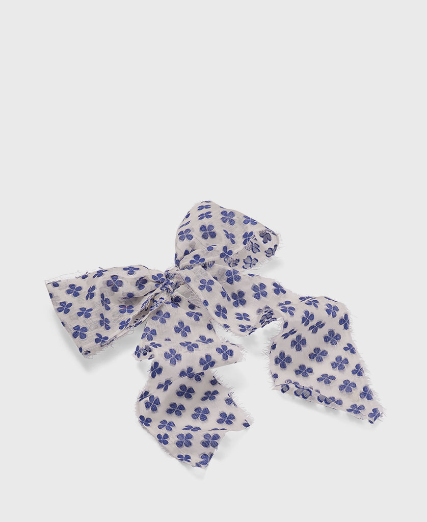 LUCKY CLOVER BOW - BLUE
