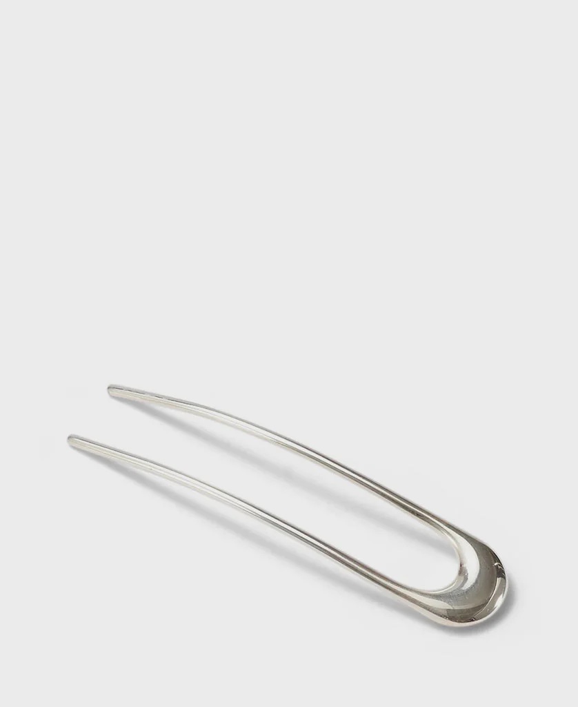 SELENE GLOSSY PIN - RHODIUM