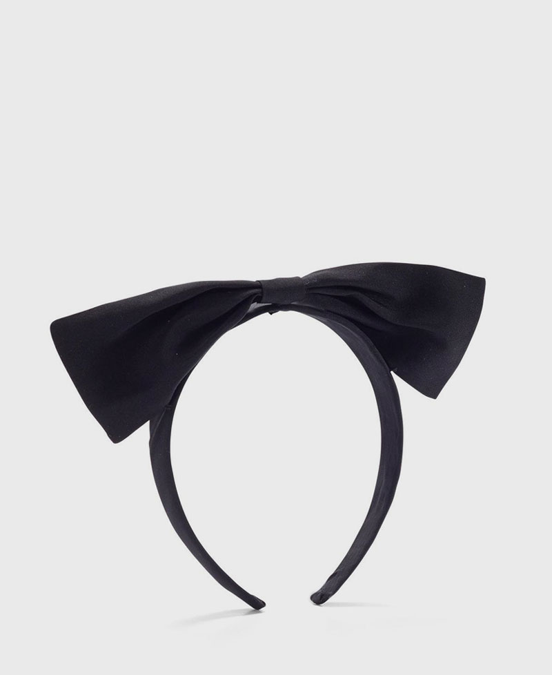 LE BOW HEADBAND - BLACK