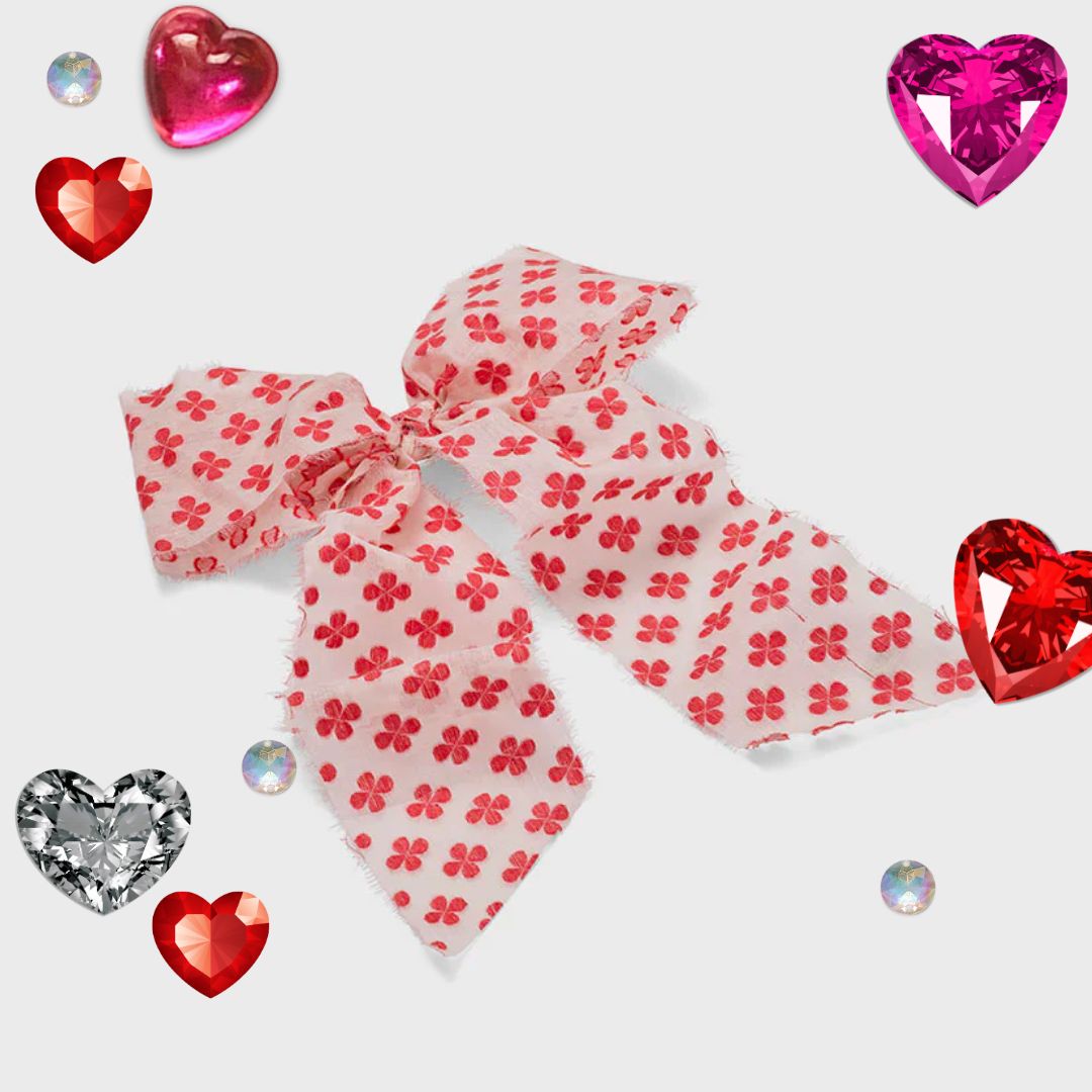 LUCKY CLOVER BOW - RED