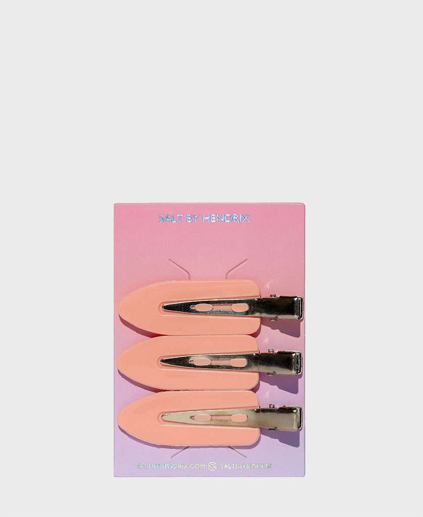 CREASELESS HAIR CLIPS - PINK