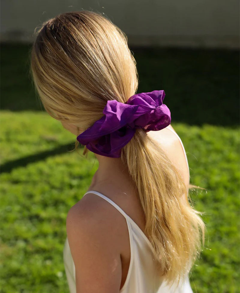 HYACINTH SILK SCRUNCHIE