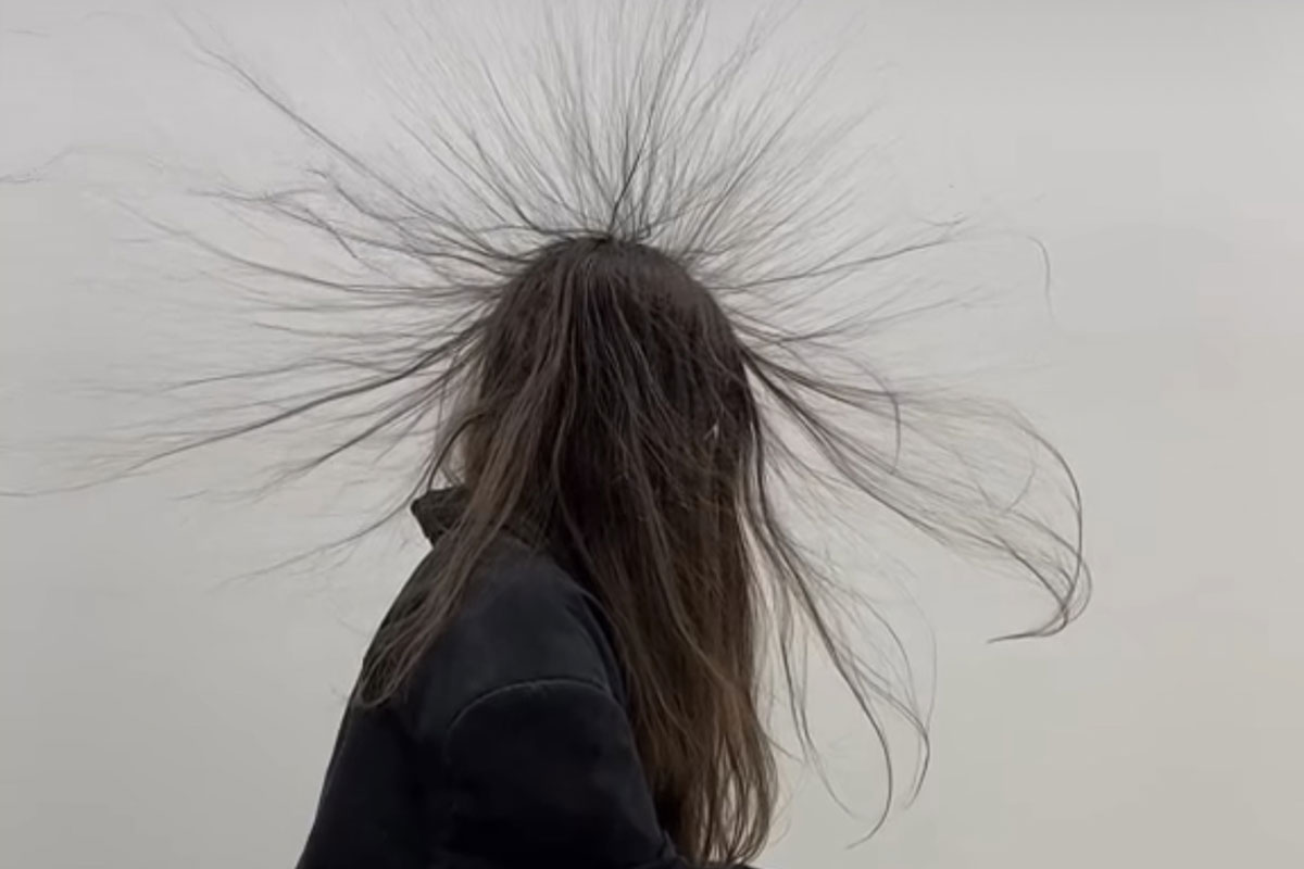 Upended! Bringing Static Hair Down To Earth