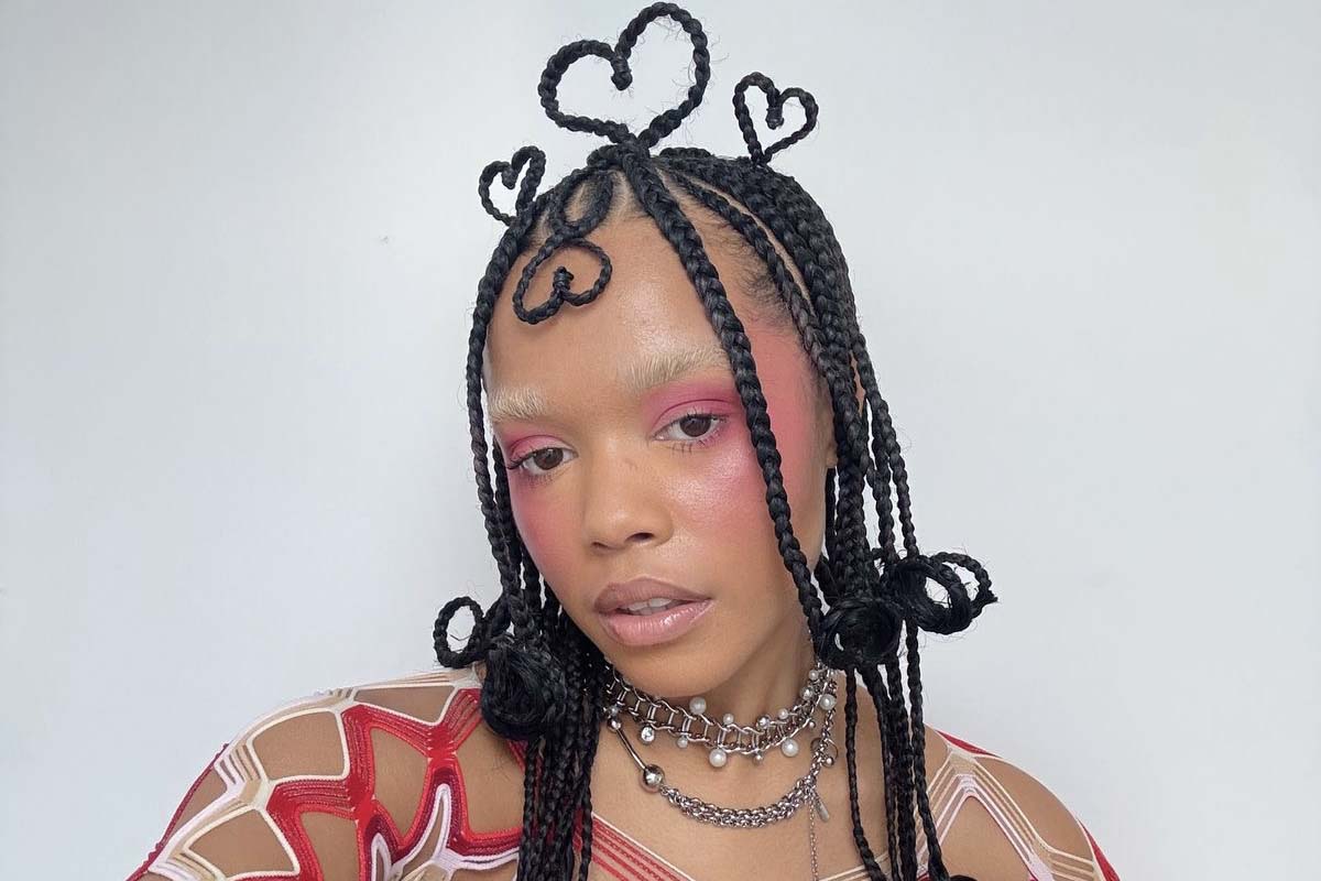 Heart shaped hair