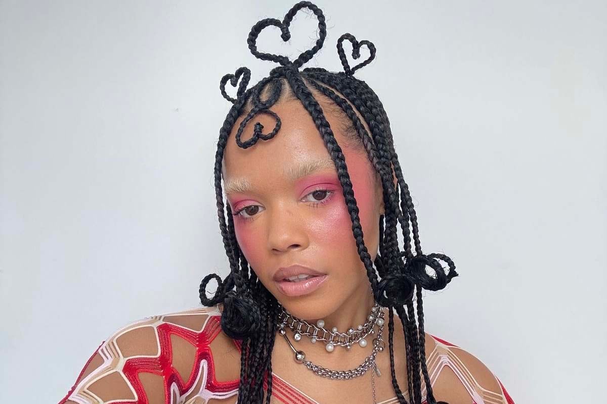 Heart shaped hair