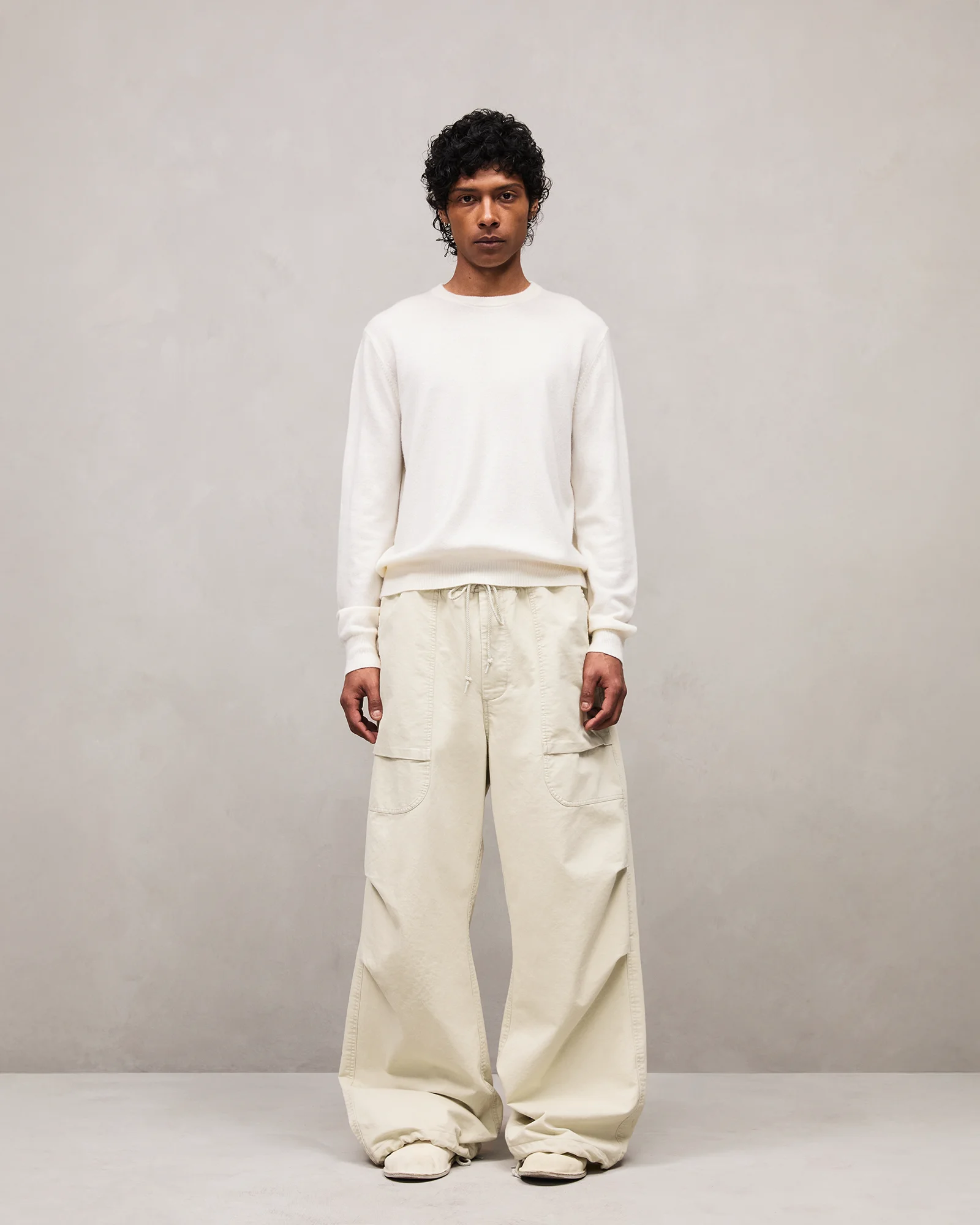 {*ン様 ENTIRE STUDIOS Freight cargo white Entire Studios White Freight Cargo Pants In Milk | ModeSens