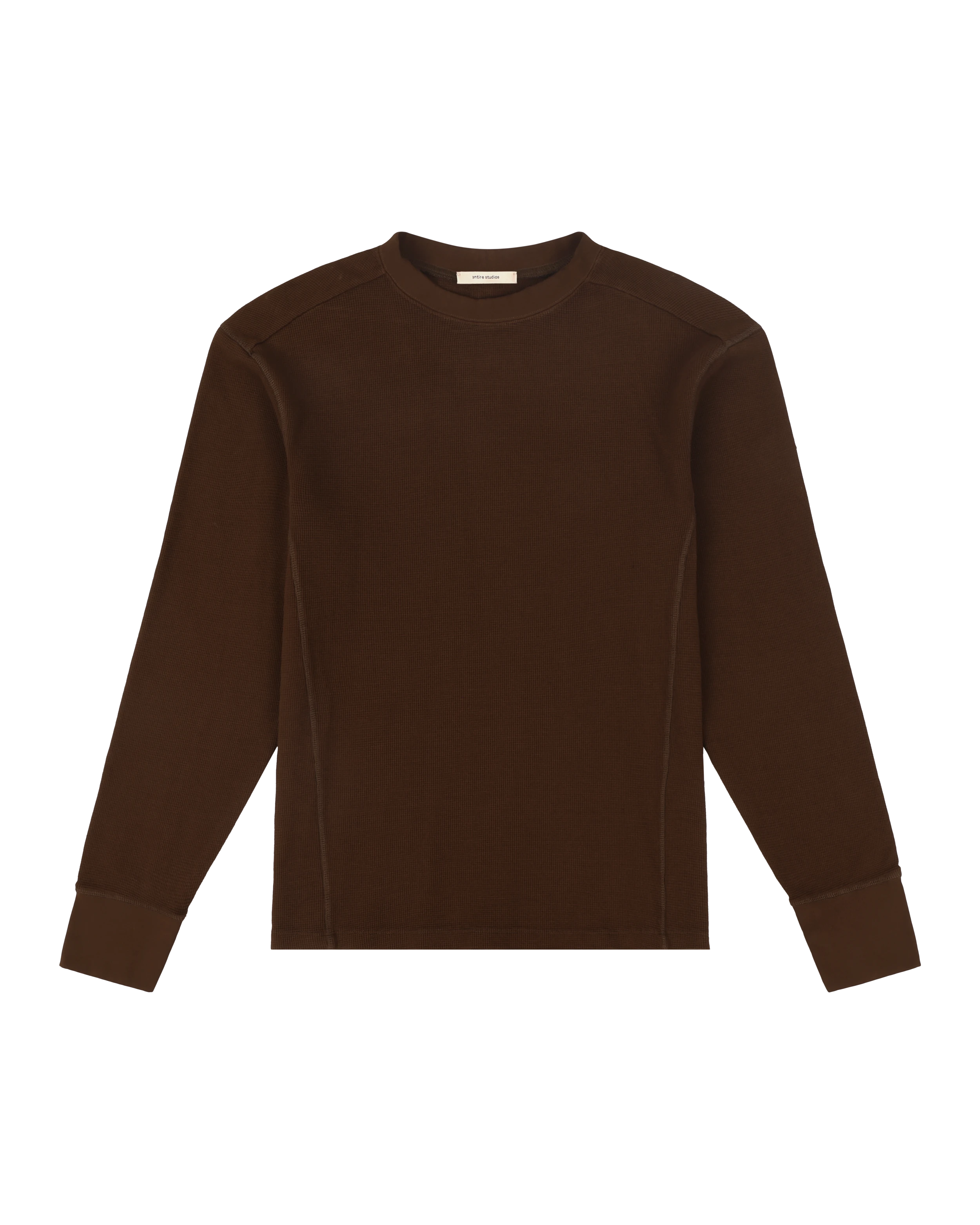 トップス ENTIRE STUDIOS THERMAL LONG SLEEVE thermal long sleeve brunette – entire studios