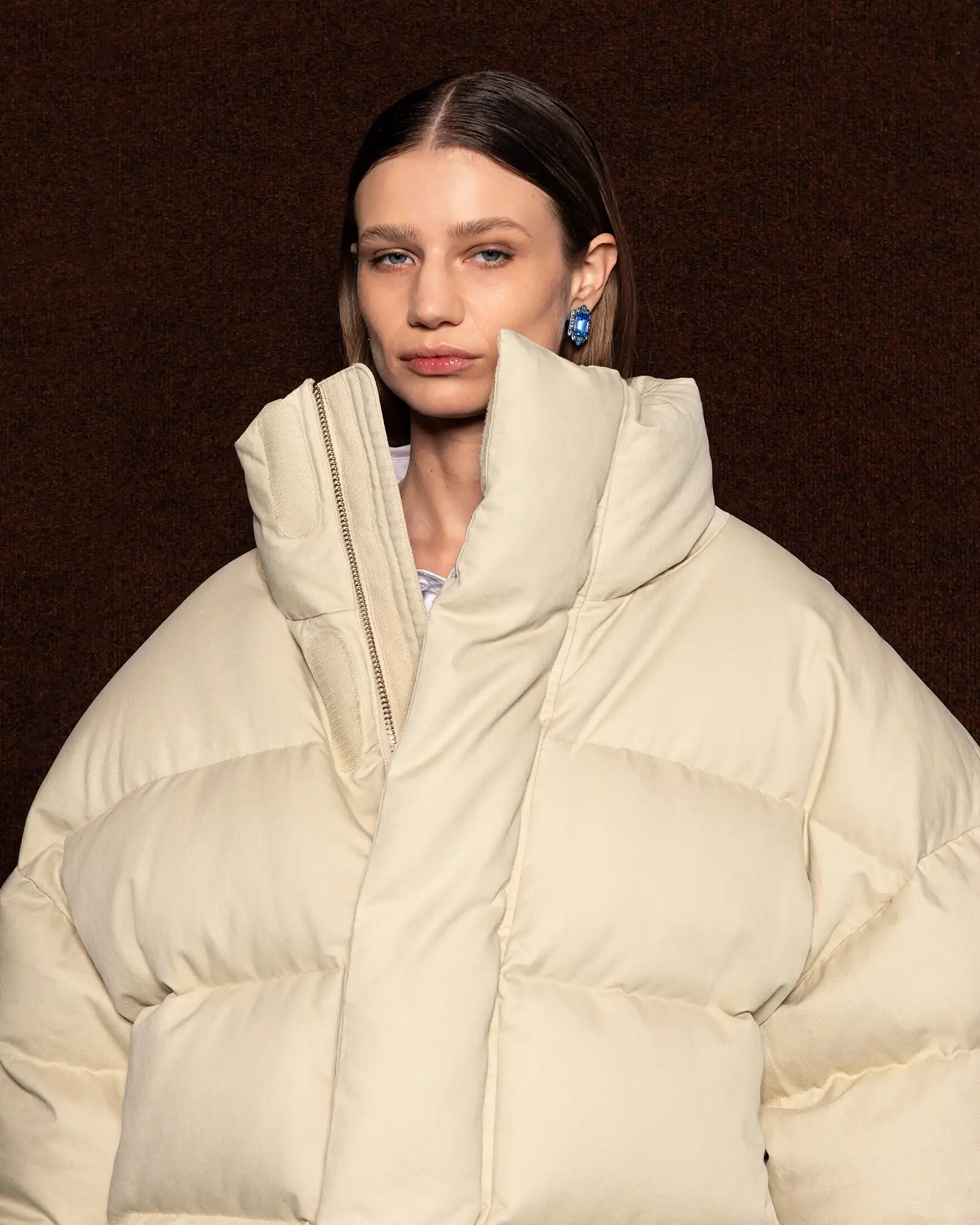 ジャケット・アウター Entire Studios MML PUFFUR jacket M mml puffer cotton off white – entire studios