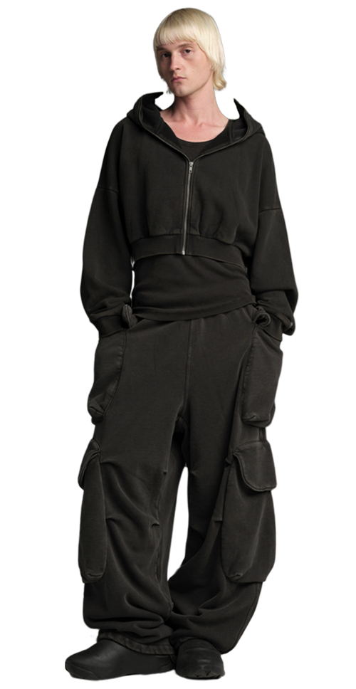cropped heavy hood military – entire studios