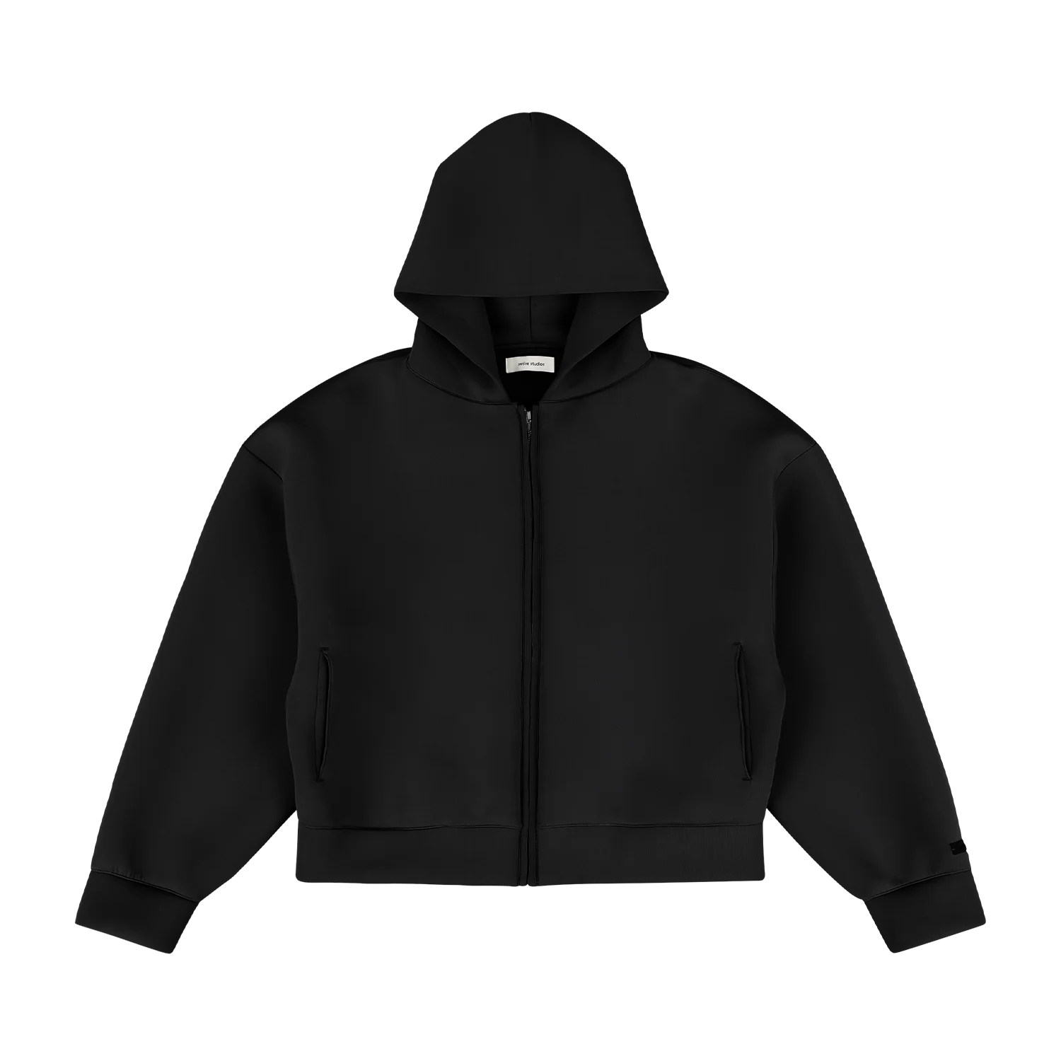 SCUBA ZIP HOOD BLACK