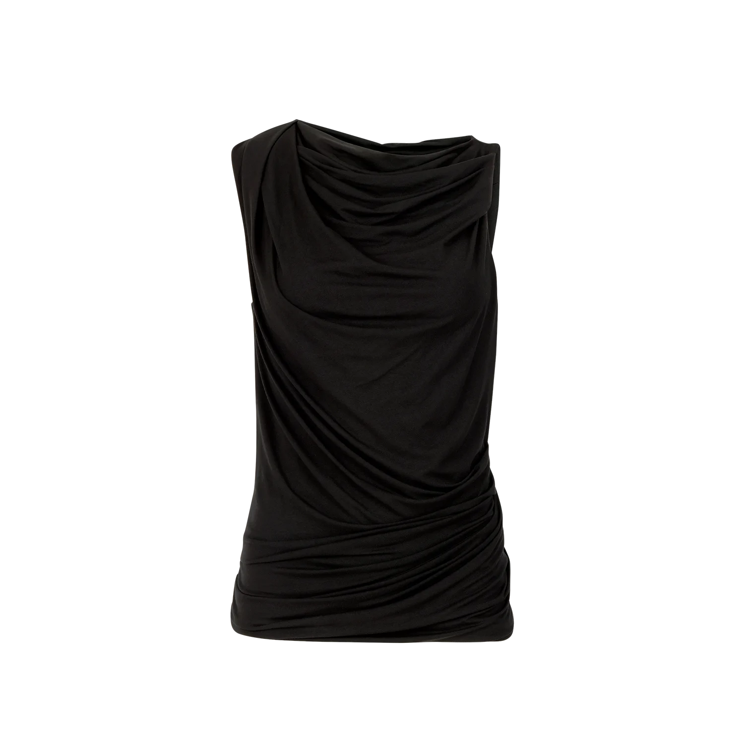 DRAPE TANK BLACK