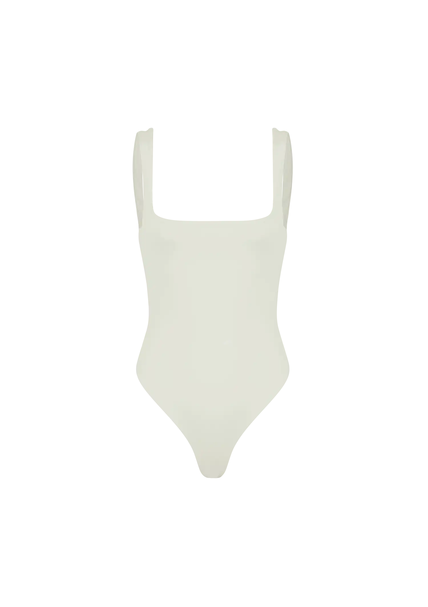 SQUARE NECK BODYSUIT - NYLON SPANDEX RICE