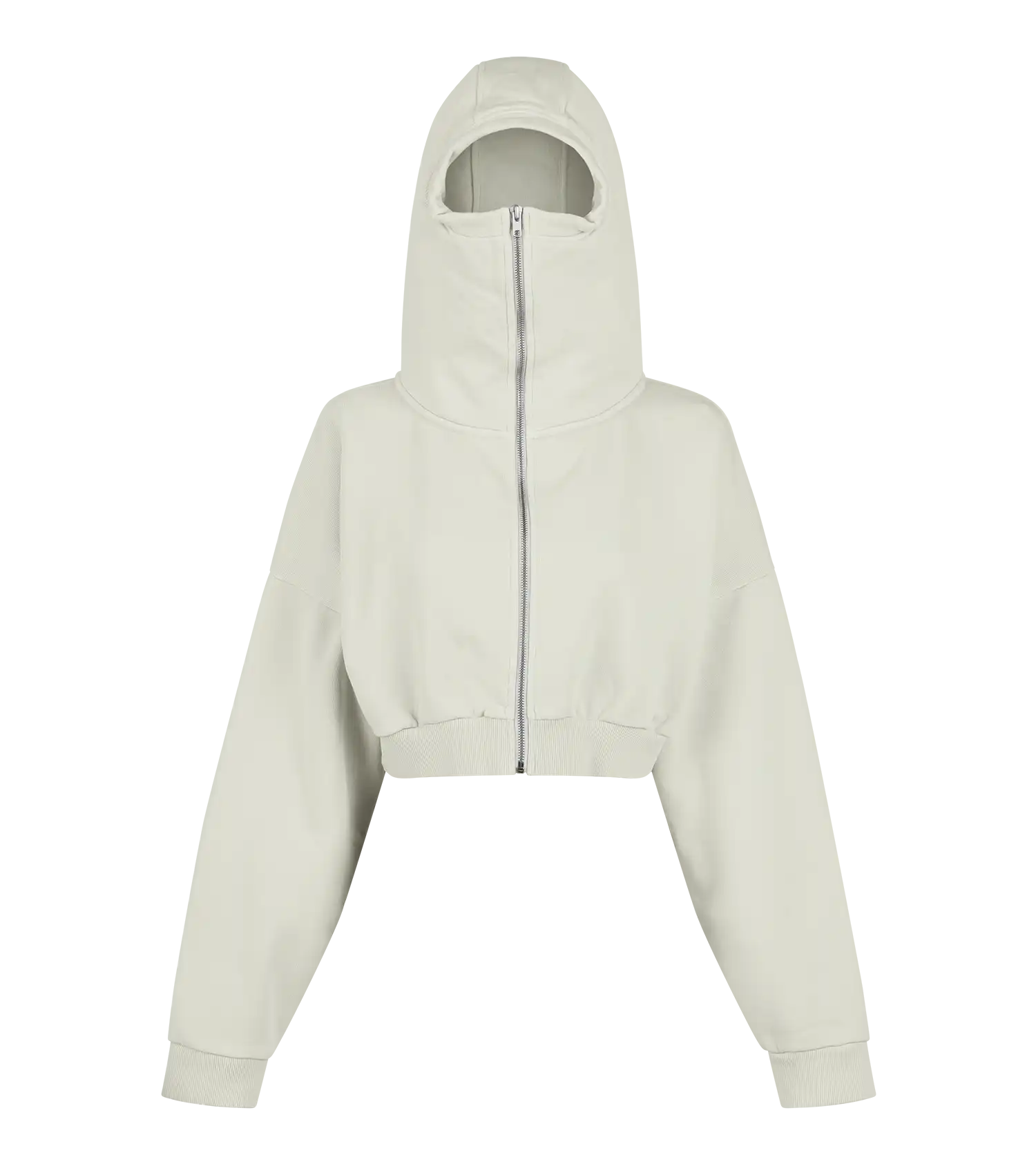 CROPPED FULL ZIP RICE