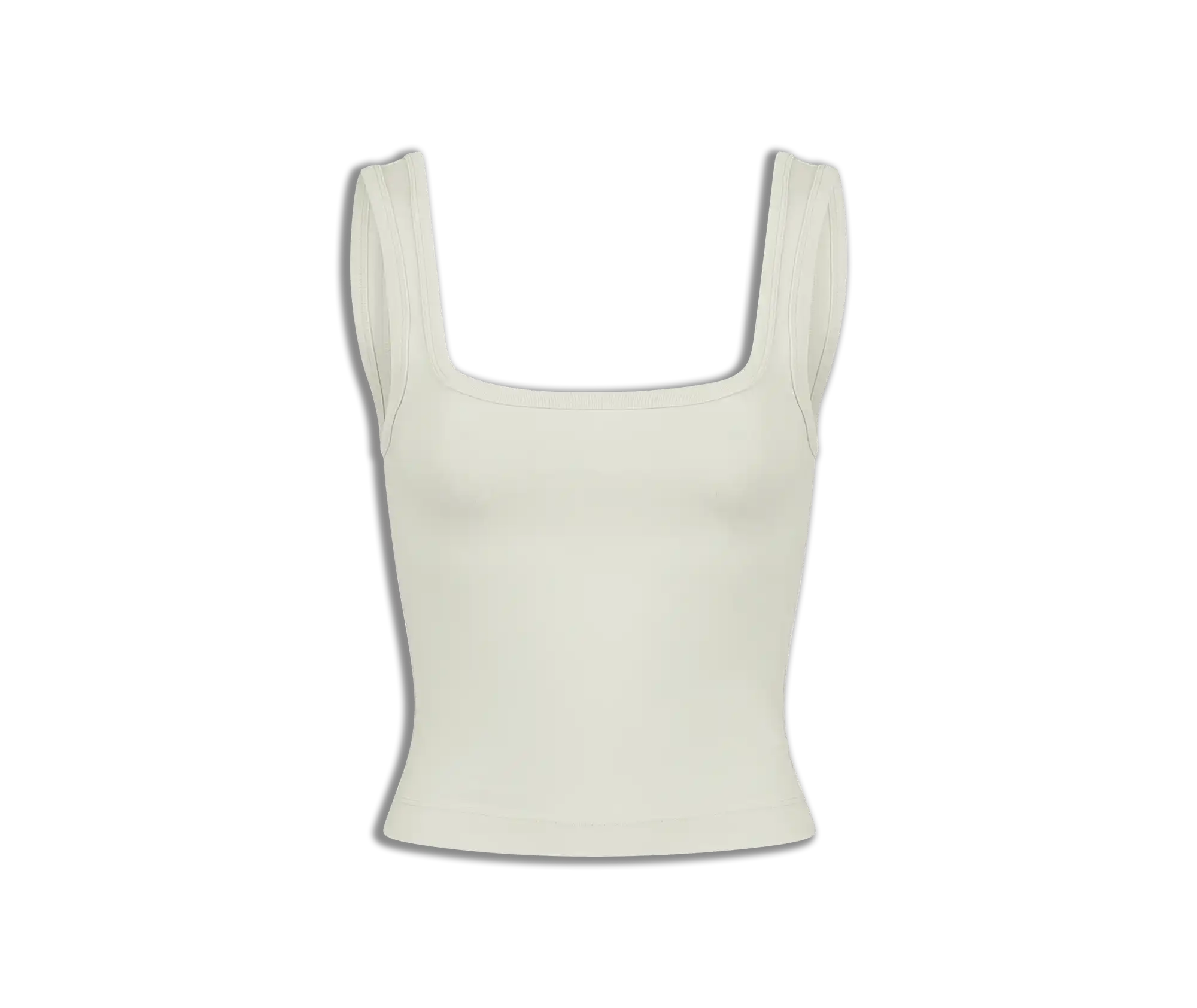 SQUARE NECK TANK RICE
