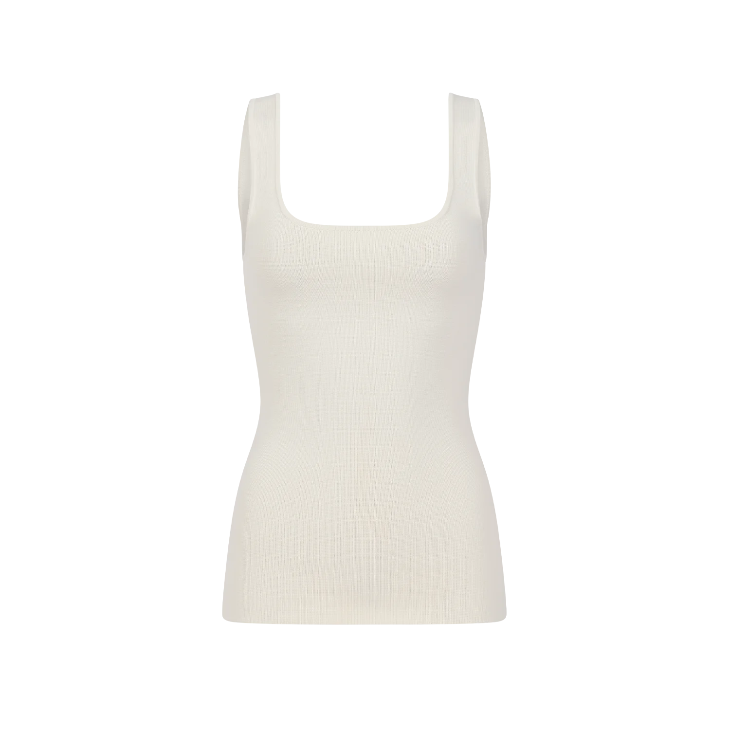 SQUARED NECK TOP OFF WHITE
