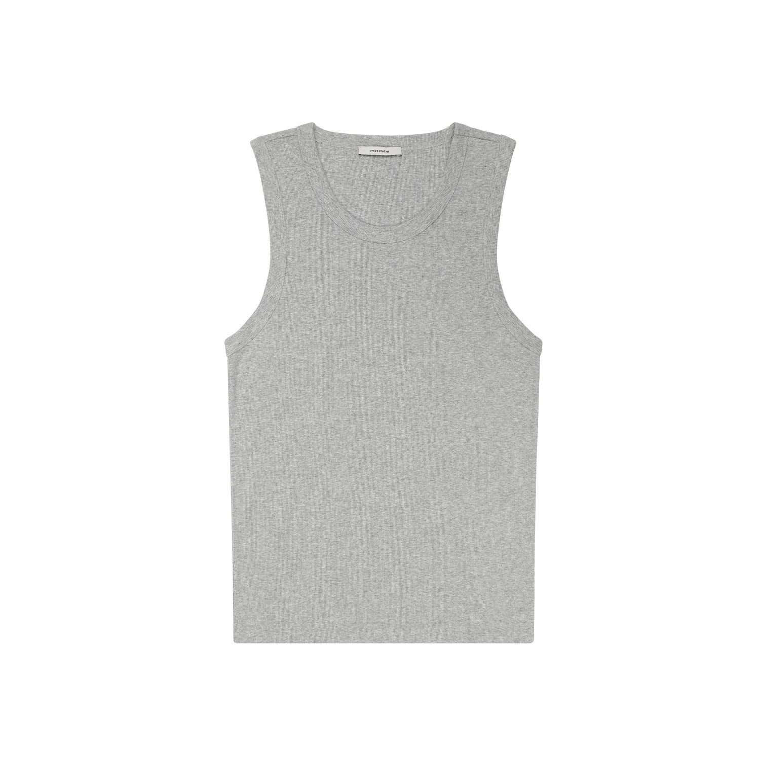 RIB TANK GREY MARLE