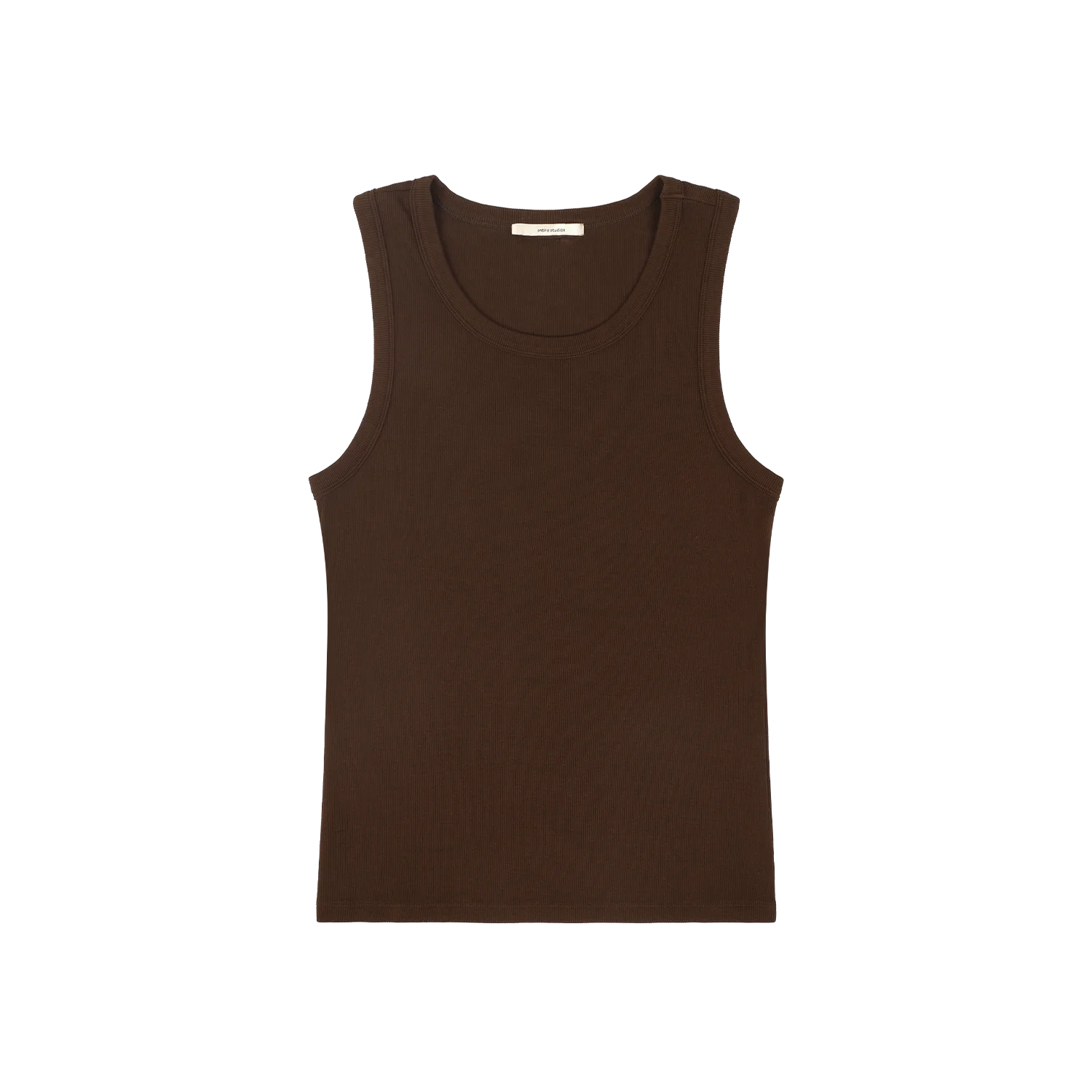 RIB TANK BRUNETTE