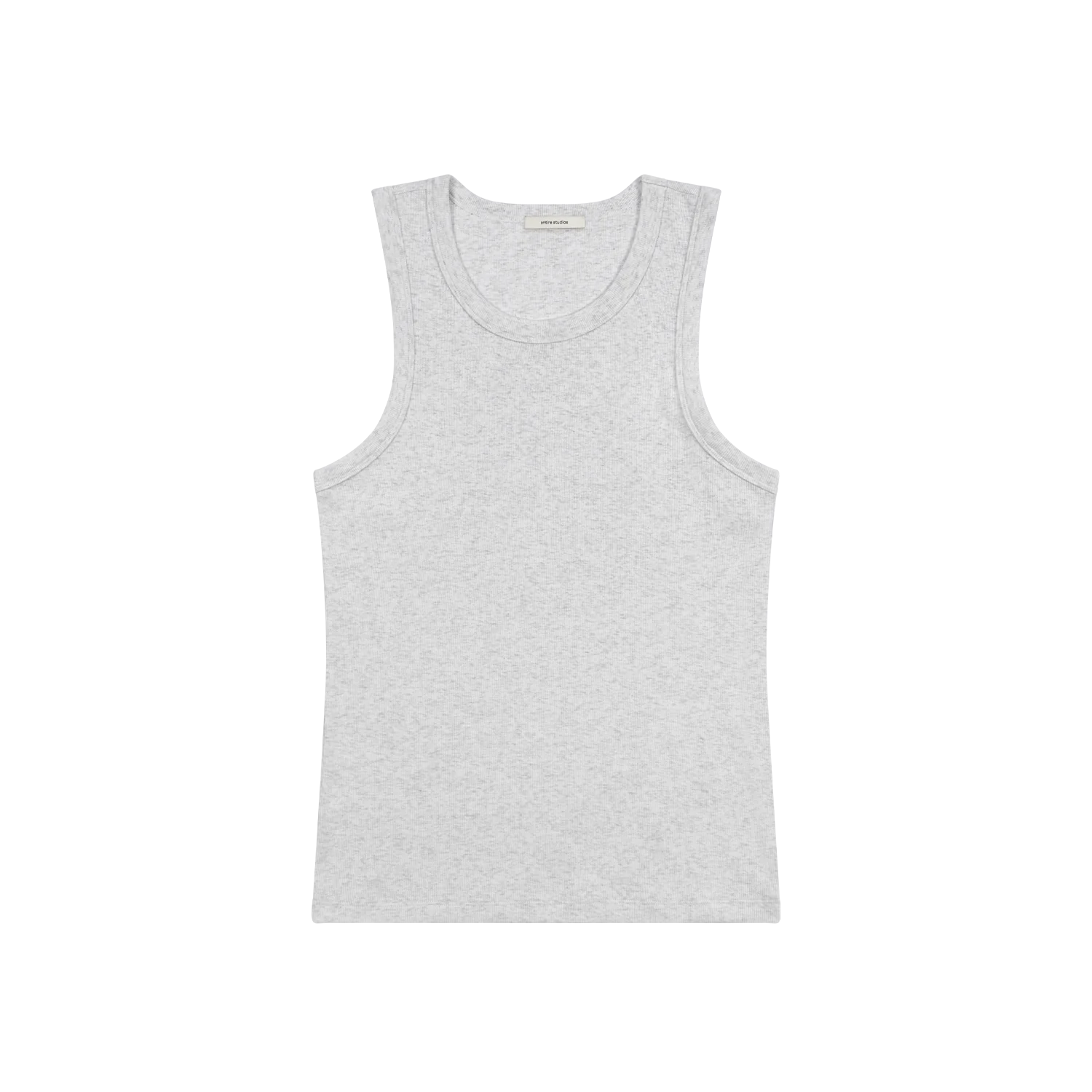 RIB TANK HEATHER GREY