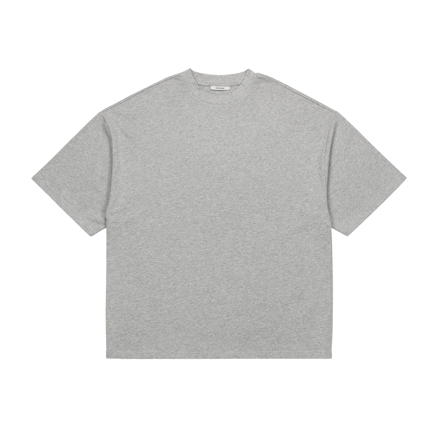 HEAVY BOXY TEE GREY MARLE