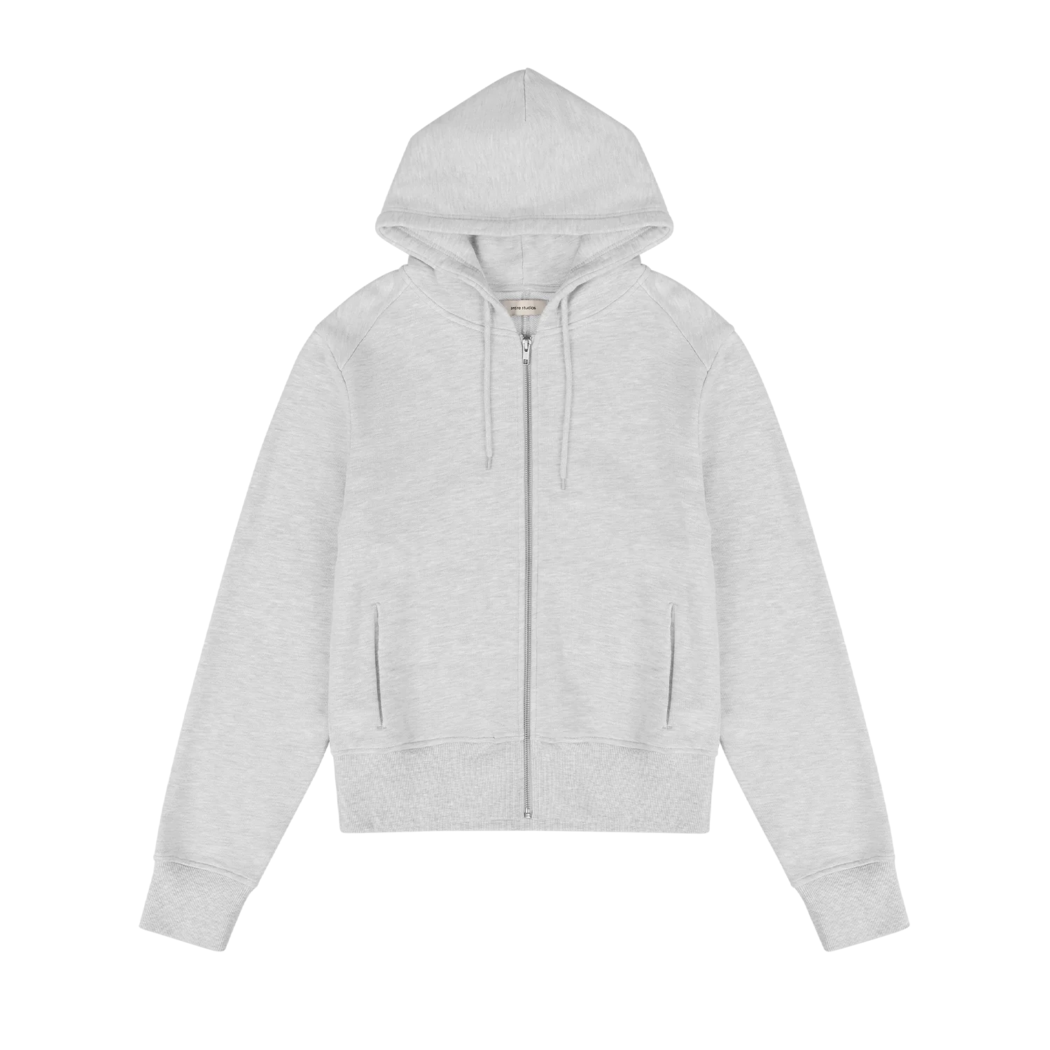 SLIM ZIP UP HEATHER GREY
