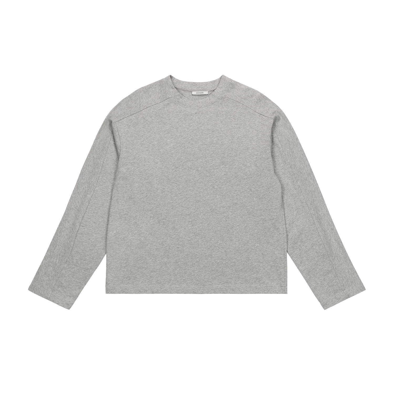 HEAVY LONG SLEEVE GREY MARLE