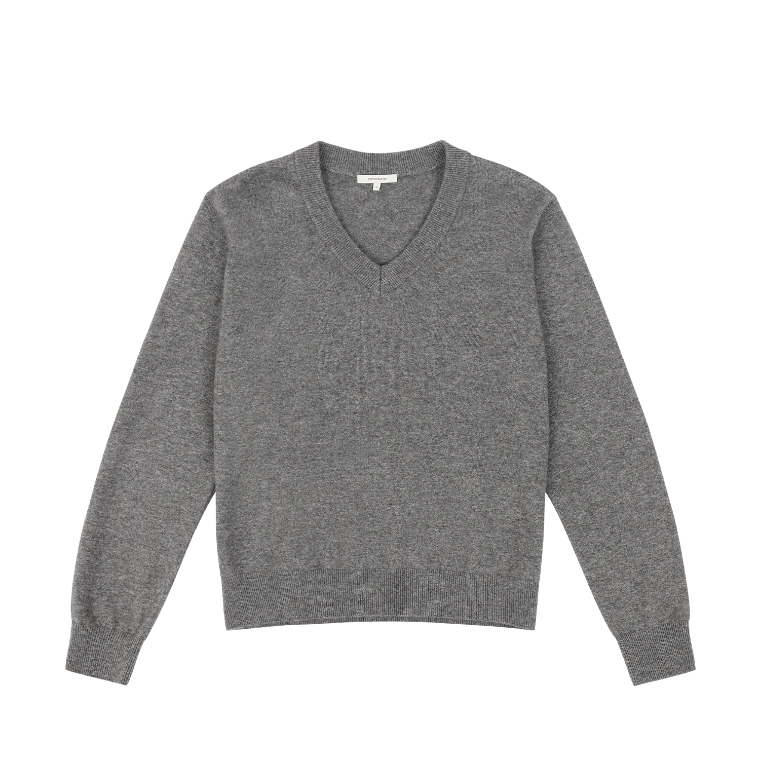 KNIT V NECK CONCRETE