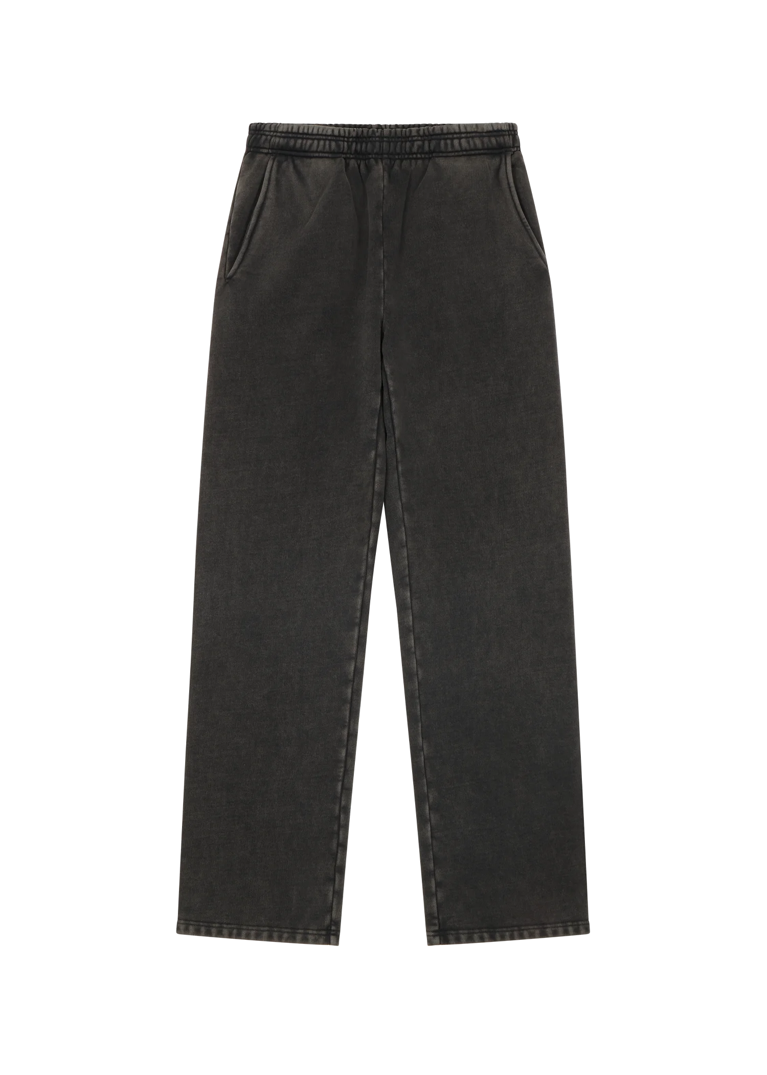 STRAIGHT LEG SWEATPANT WASHED BLACK