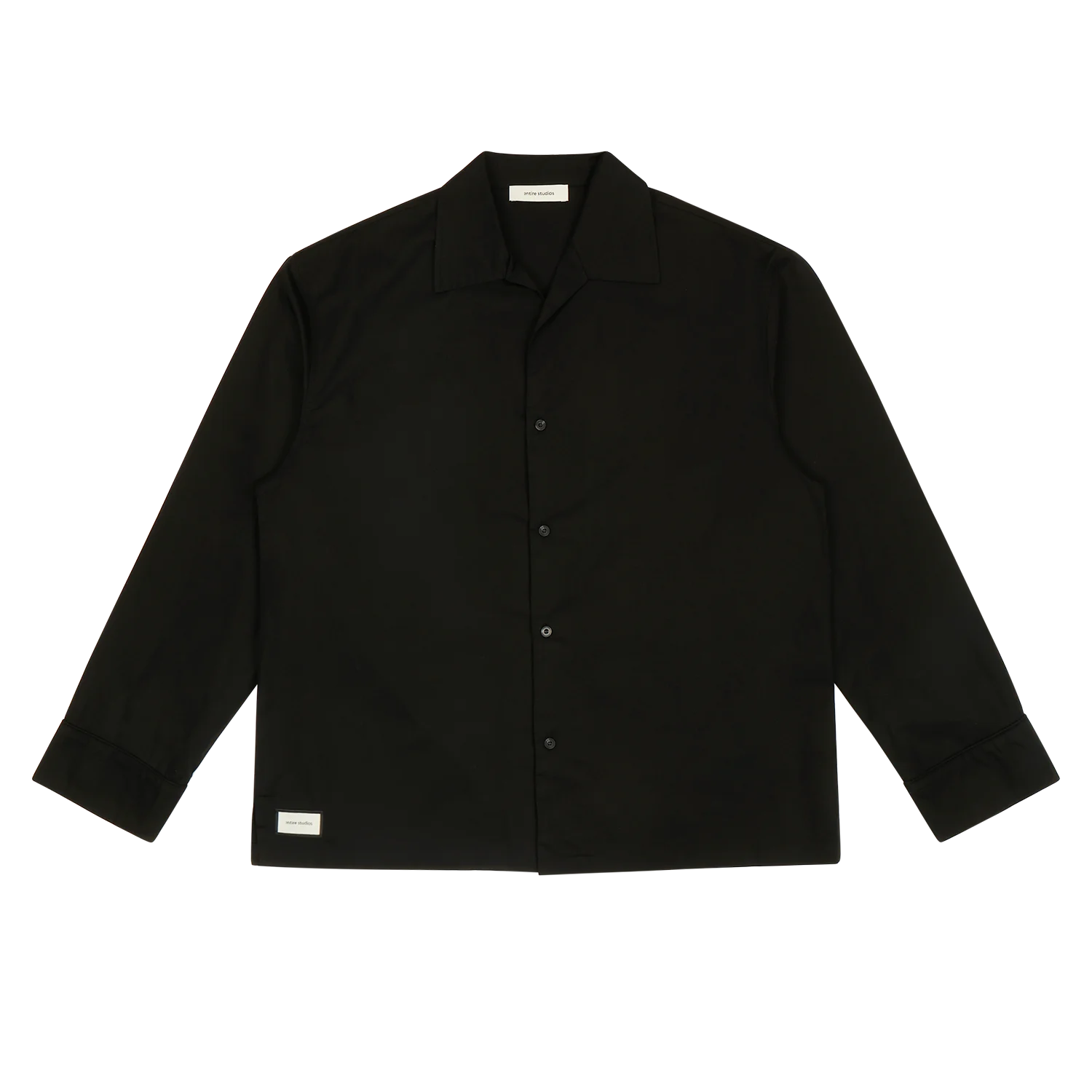 LS PAJAMA SHIRT BLACK
