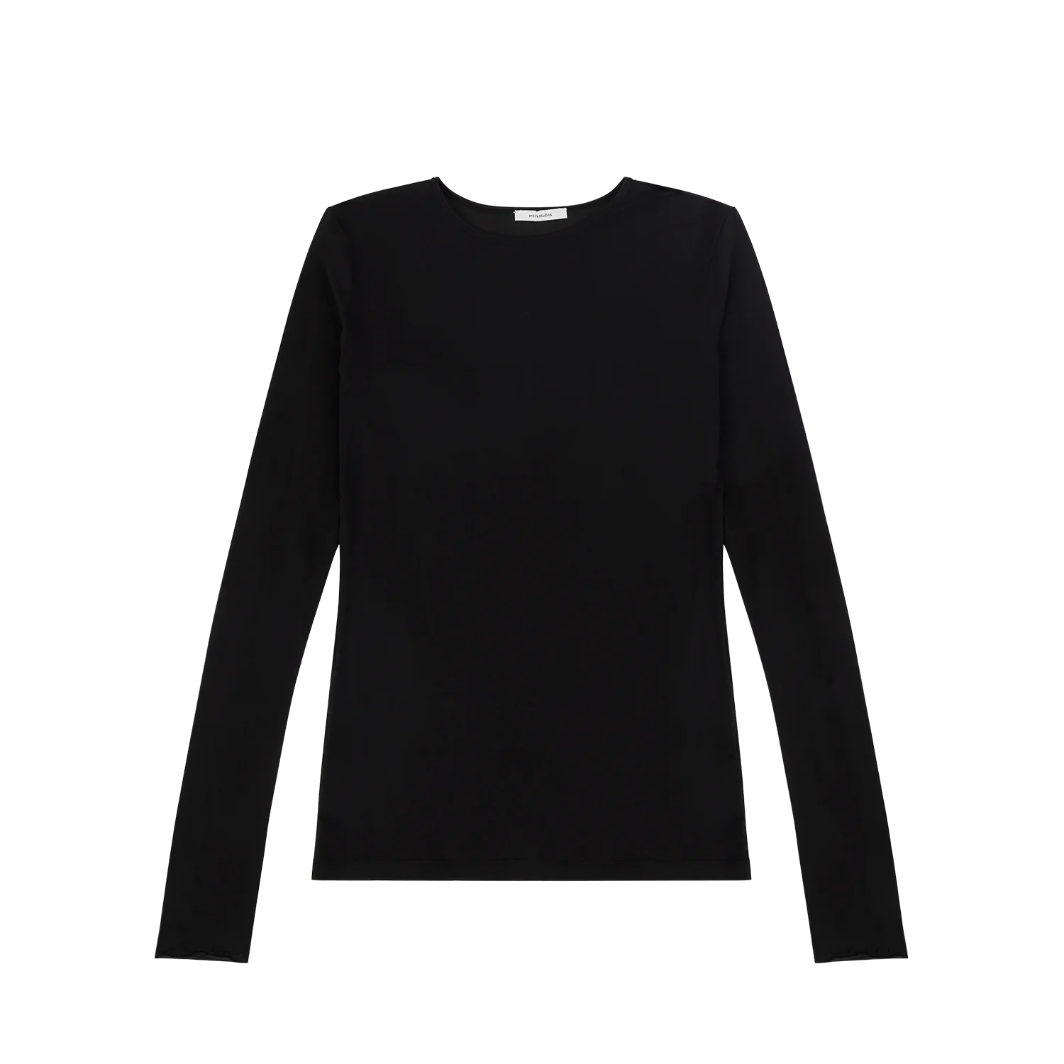SHEER LONG SLEEVE BLACK