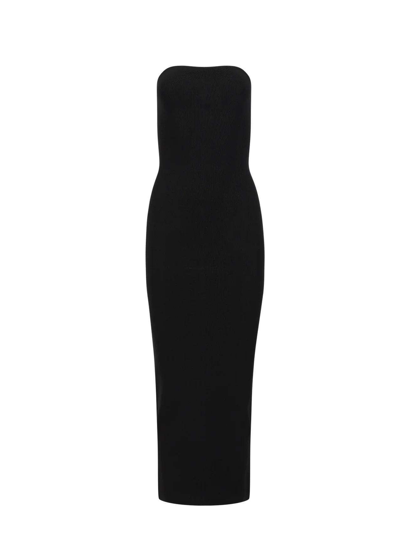 BANDEAU MIDI DRESS BLACK
