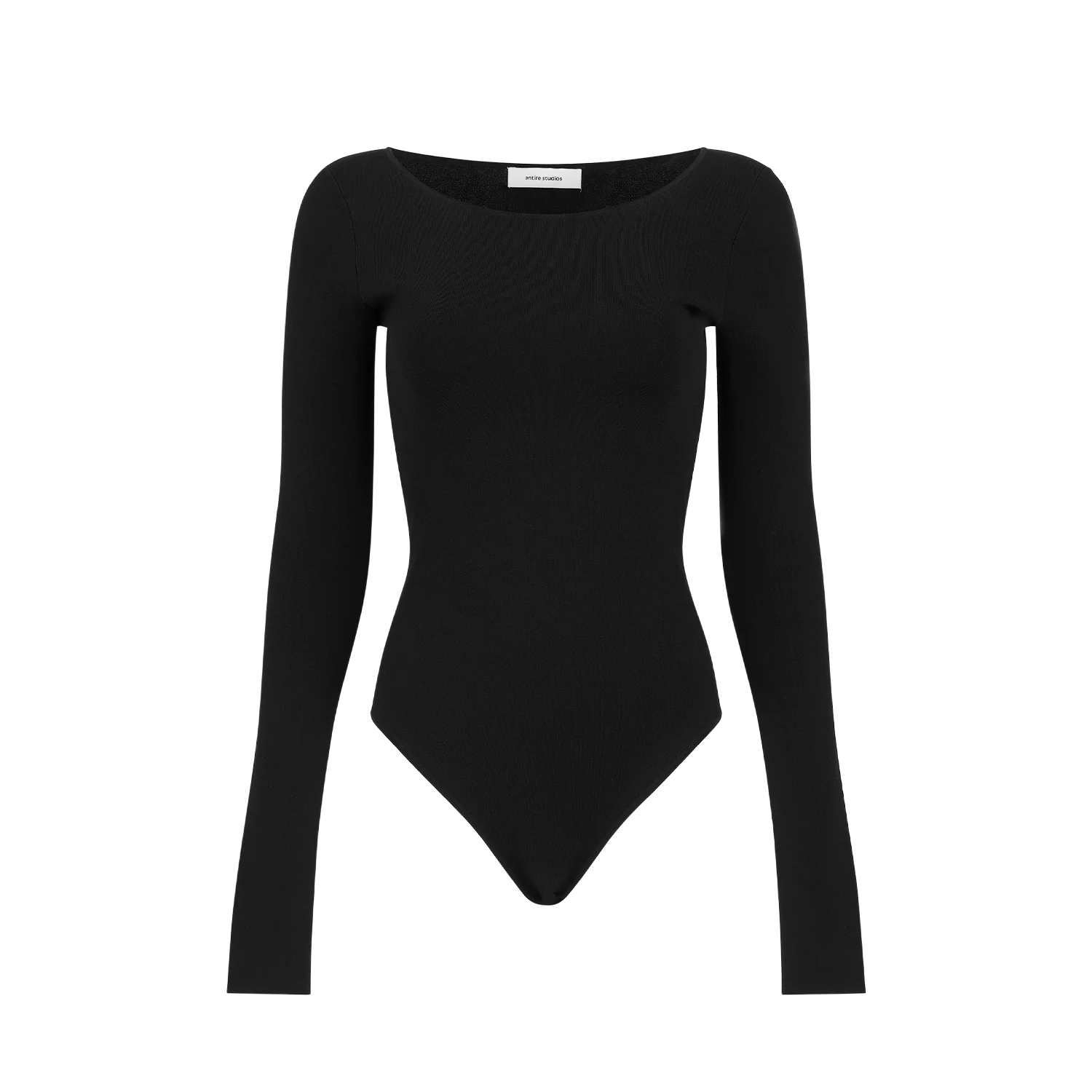 SCOOP NECK BODYSUIT BLACK