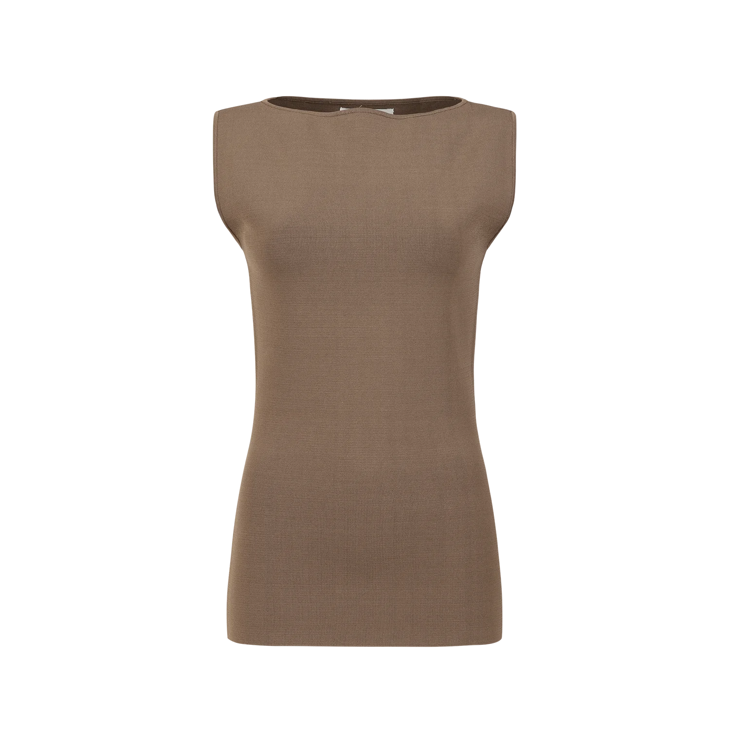 BOAT NECK TOP TAN