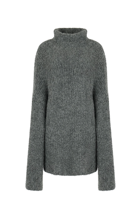 LUTE KNIT SWEATER SMOKE