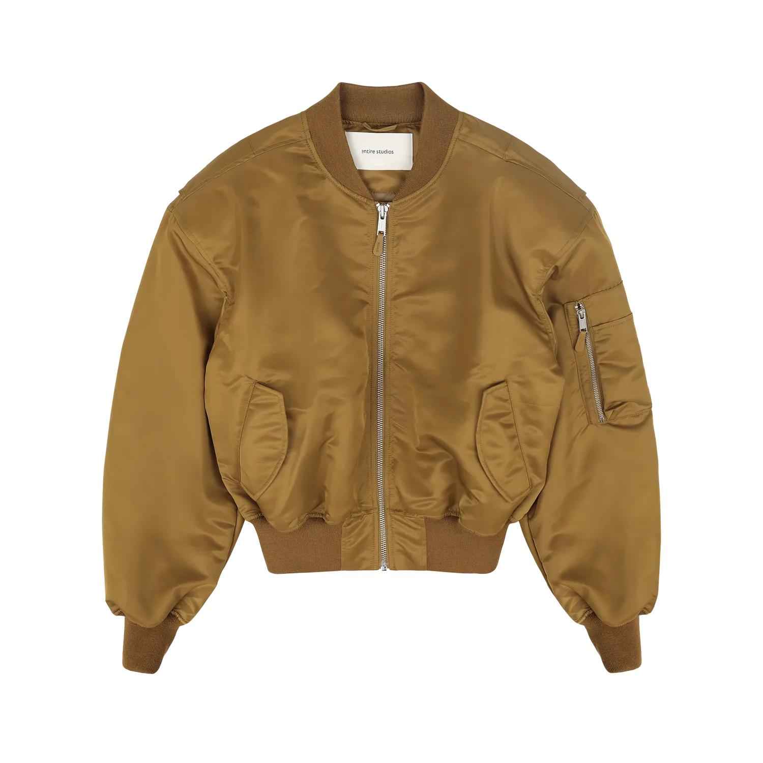 CROPPED BROAD BOMBER SPICED YELLOW