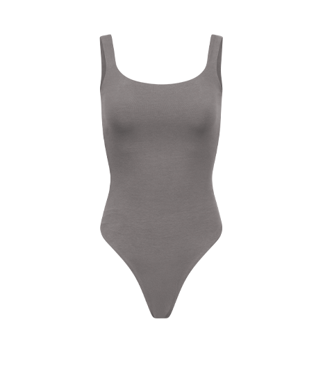 SQUARE NECK BODYSUIT COTTON SPANDEX SATELLITE