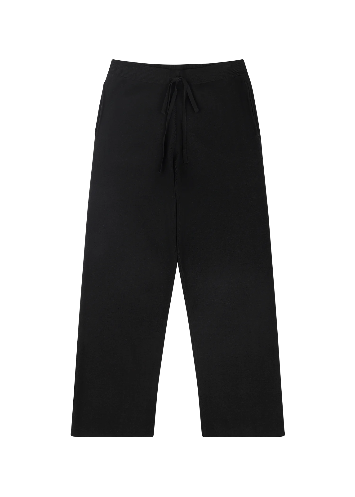 STRAIGHT LEG KNIT PANT BLACK