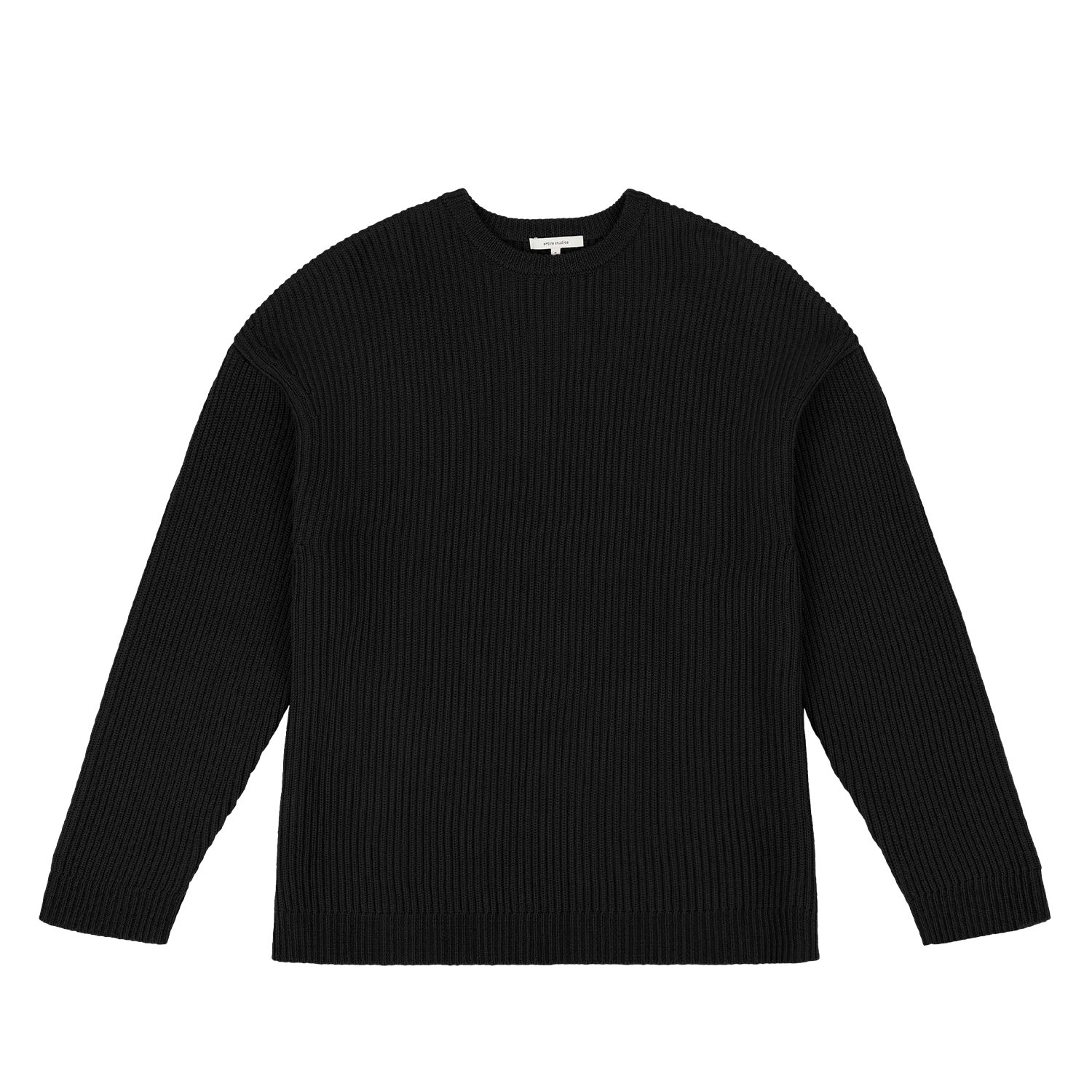 OVERSIZE KNIT CREWNECK BLACK