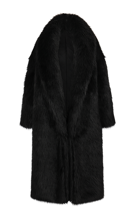 VAST FUR COAT BLACK