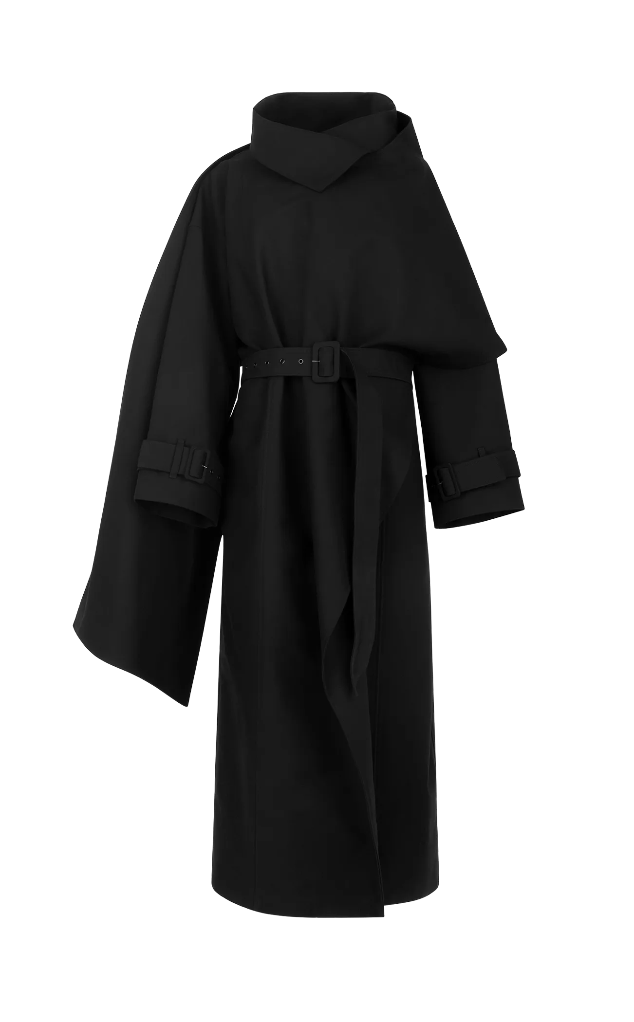 SCARFCOAT BLACK