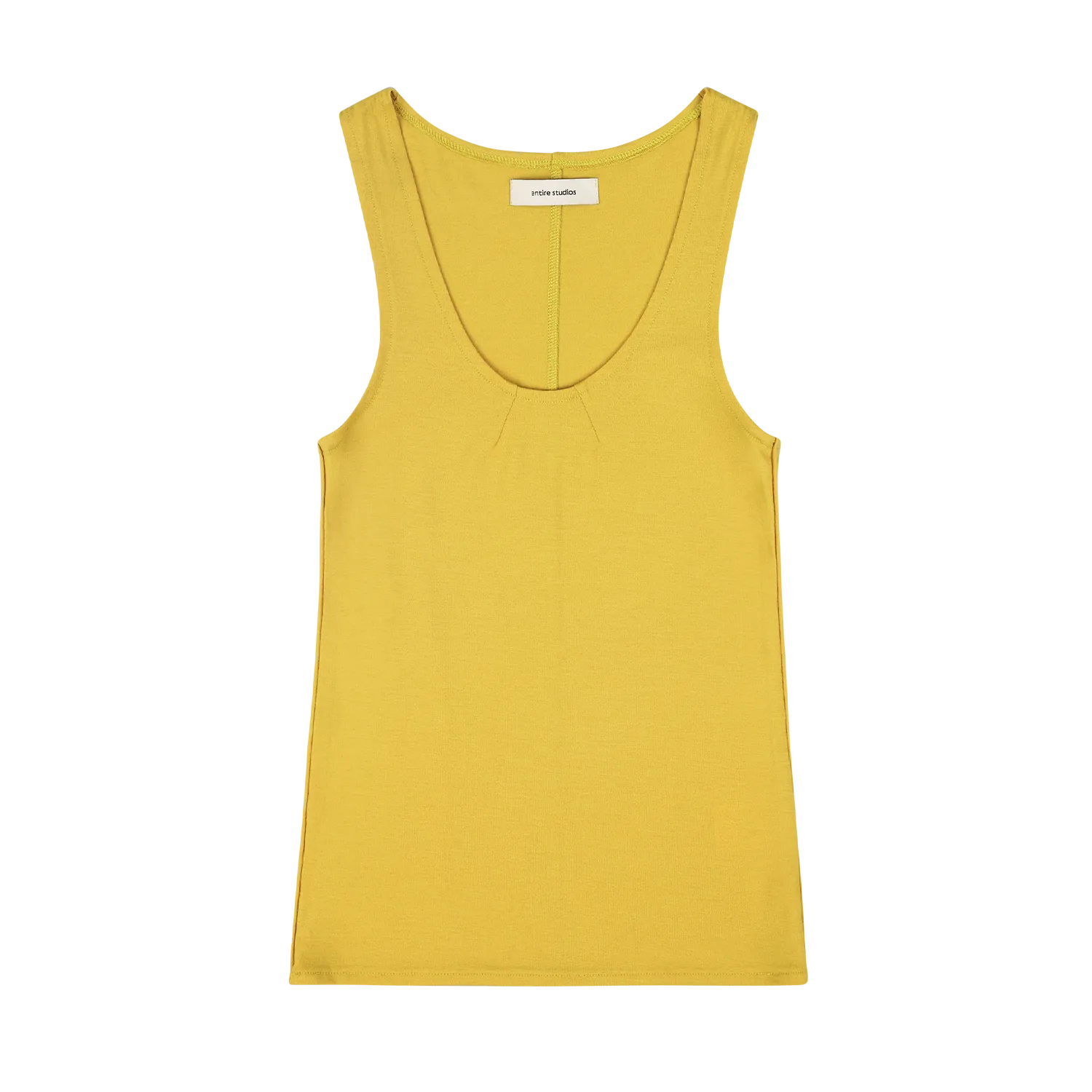 STRETCH WOOL TANK MUSTARD
