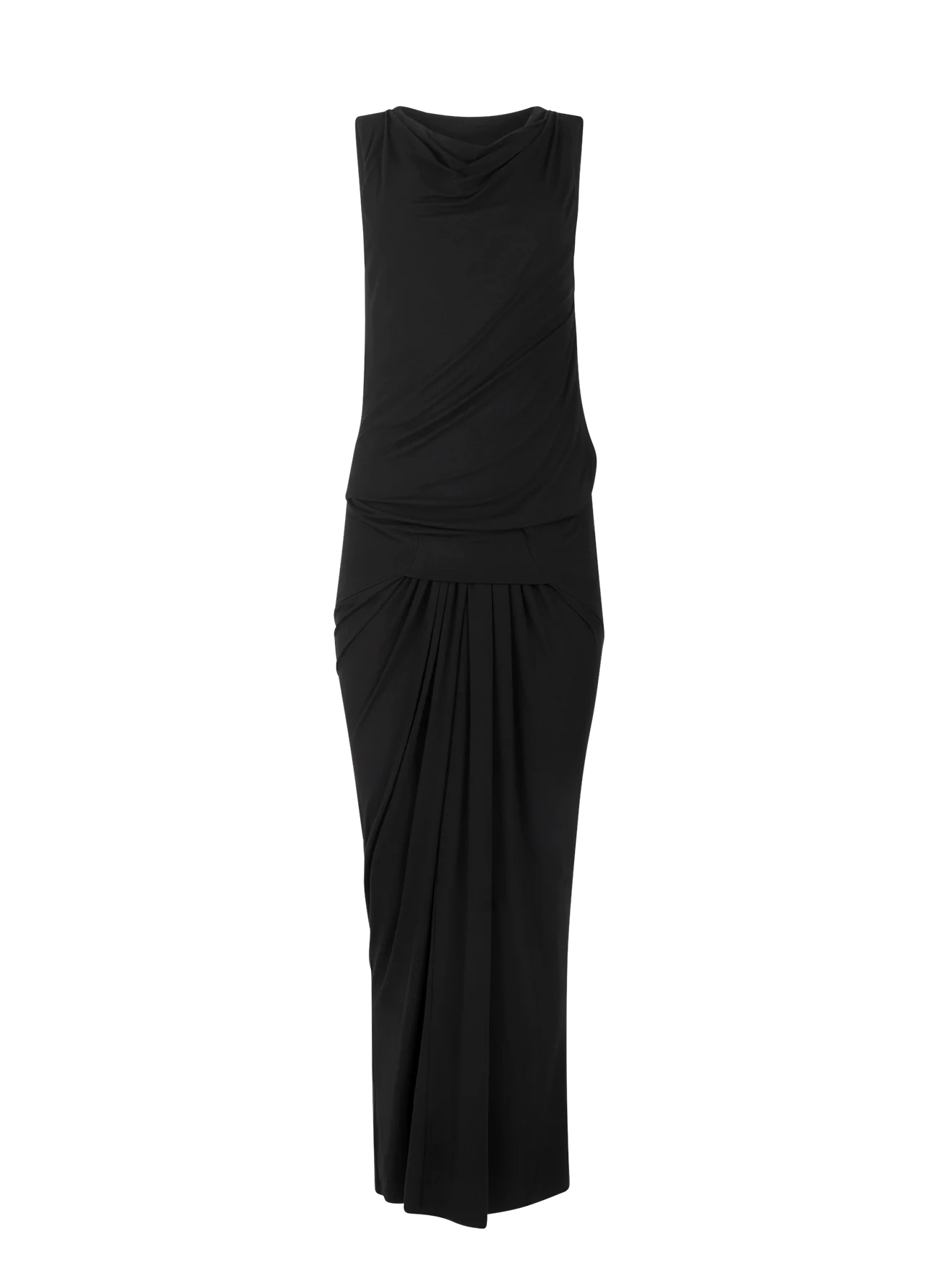 DRAPE DRESS BLACK