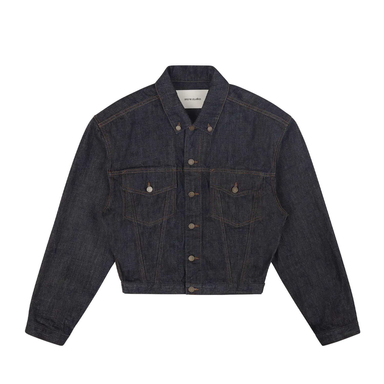 SHRUNKEN DENIM JACKET RAW INDIGO