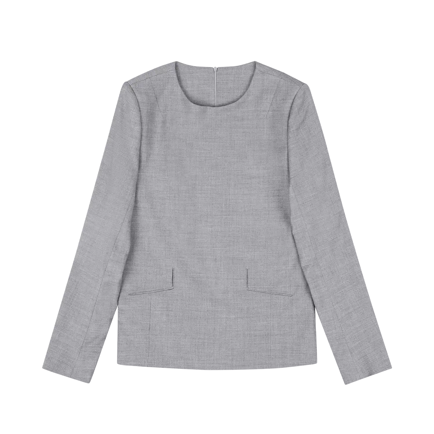 TAILORED TOP WARM GRAY