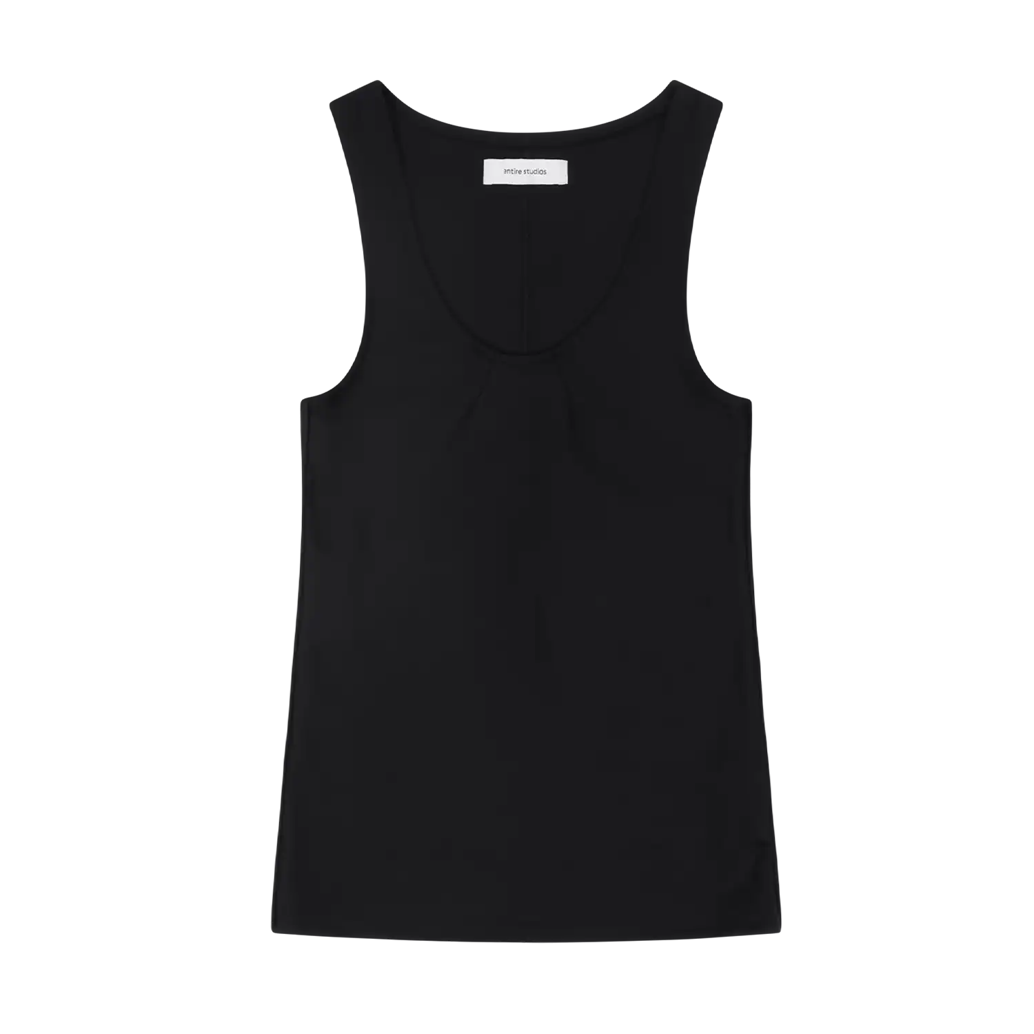 STRETCH WOOL TANK BLACK