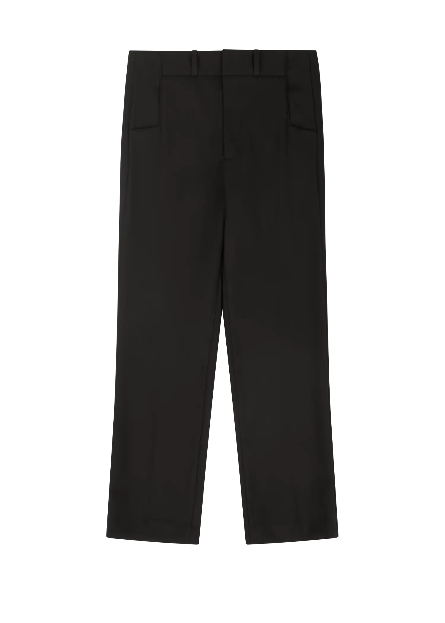 SLIM TROUSER BLACK WOOL