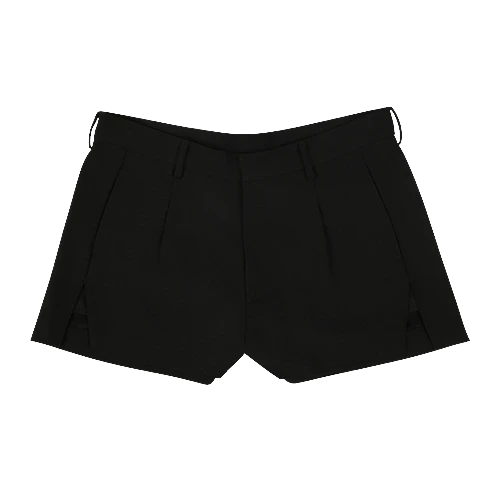 PUNY SHORT BLACK WOOL